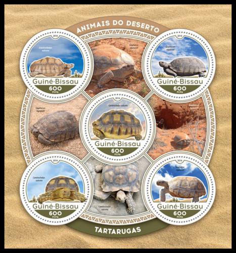 Poštové známky Guinea-Bissau 2016 Korytnaèky Mi# 8793-97 Kat 11€