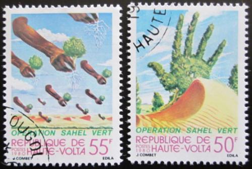 Potov znmky Horn Volta 1980 Rekultivace Sahary Mi# 793-94