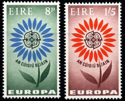 Poštové známky Írsko 1964 Európa CEPT Mi# 167-68 Kat 6€