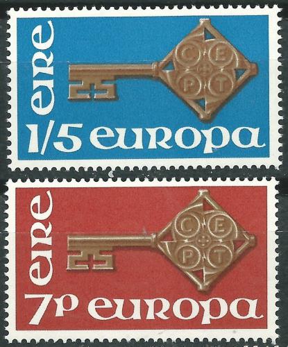Poštové známky Írsko 1968 Európa CEPT Mi# 202-03