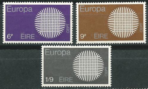 Poštové známky Írsko 1970 Európa CEPT Mi# 239-41