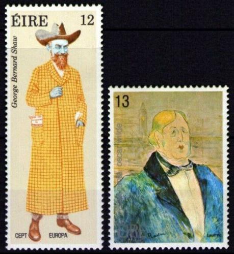Poštové známky Írsko 1980 Európa CEPT, osobnosti Mi# 417-18