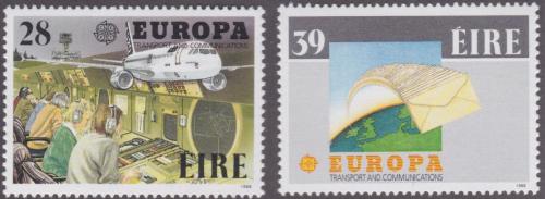 Poštové známky Írsko 1988 Európa CEPT, doprava a komunikace Mi# 650-51 Kat 5.50€