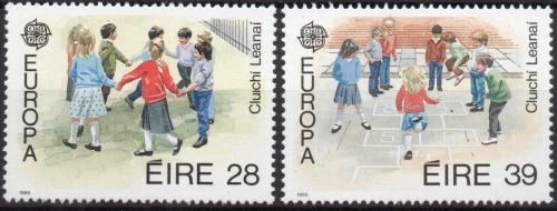 Poštové známky Írsko 1989 Európa CEPT, dìtské hry Mi# 679-80