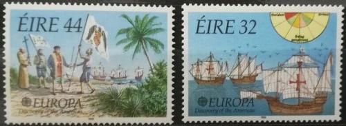 Poštové známky Írsko 1992 Európa CEPT, objavenie Ameriky Mi# 792-93