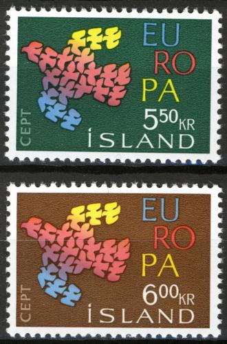 Poštové známky Island 1961 Európa CEPT Mi# 354-55