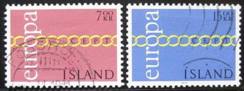 Poštové známky Island 1971 Európa CEPT Mi# 451-52