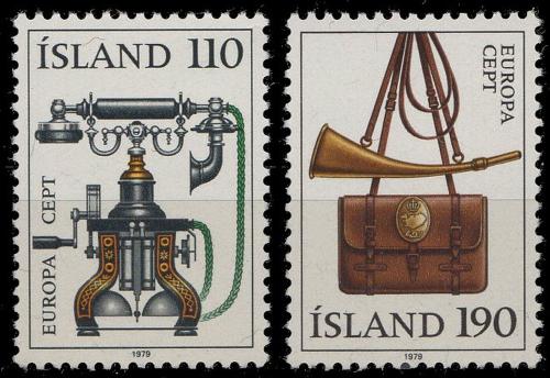 Poštové známky Island 1979 Európa CEPT, historie pošty Mi# 539-40