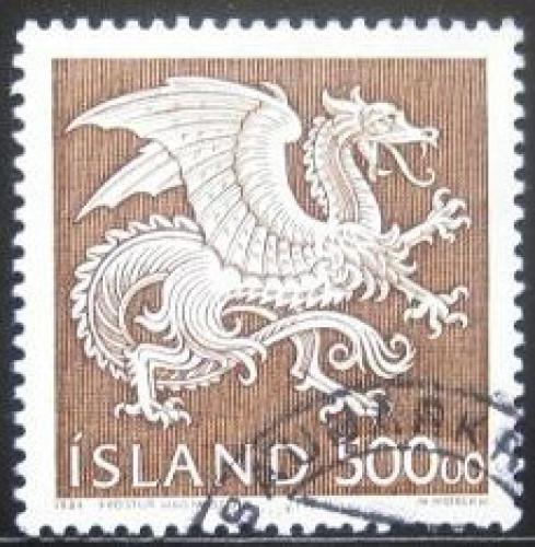 Poštové známky Island 1989 Strážný duch, Drak Mi# 703 Kat 15€