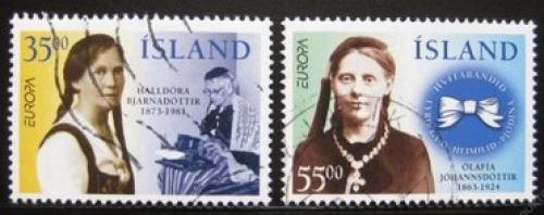 Poštové známky Island 1996 Európa CEPT, Slavné ženy Mi# 844-45