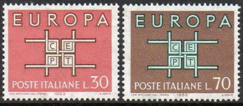 Potov znmky Taliansko 1963 Eurpa CEPT Mi# 1149-50 - zvi obrzok