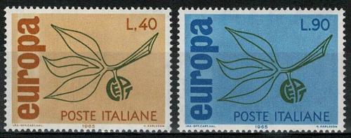 Poštové známky Taliansko 1965 Európa CEPT Mi# 1186-87
