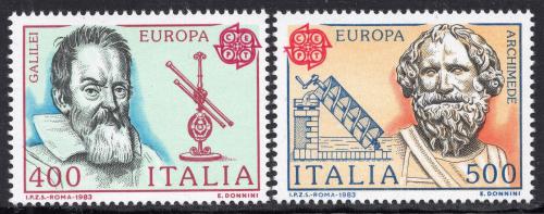 Poštové známky Taliansko 1983 Európa CEPT, velká díla civilizace Mi# 1842-43 Kat 5€