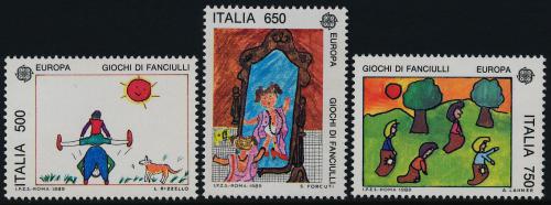 Poštové známky Taliansko 1989 Európa CEPT, dìtské hry Mi# 2078-80 Kat 6.50€