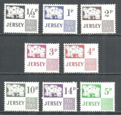 Poštové známky Jersey 1971 Doplatná Mi# 7-14