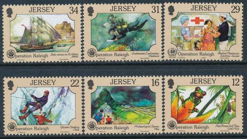 Poštové známky Jersey 1988 Prieskumné operace Mi# 447-52