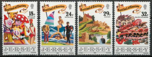 Poštové známky Jersey 1990 Festivaly Mi# 516-19