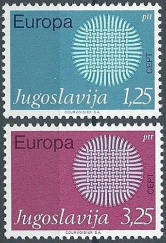 Poštové známky Juhoslávia 1970 Európa CEPT Mi# 1379-80