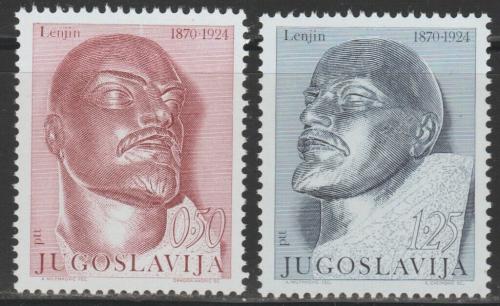 Poštové známky Juhoslávia 1970 V. I. Lenin Mi# 1376-77