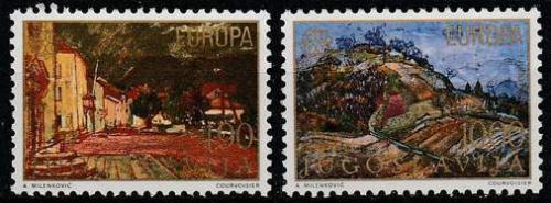 Poštové známky Juhoslávia 1977 Európa CEPT, krajina Mi# 1684-85