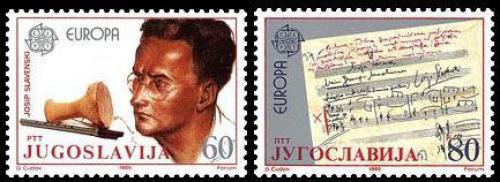 Poštové známky Juhoslávia 1985 Európa CEPT, rok hudby Mi# 2104-05