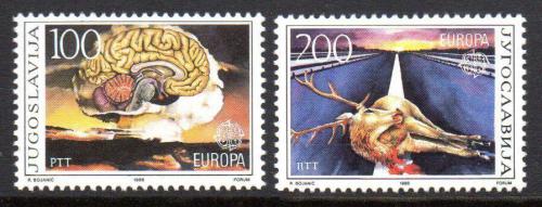 Poštové známky Juhoslávia 1986 Európa CEPT Mi# 2156-57