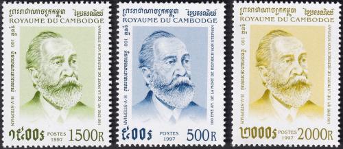 Potov znmky Kamboda 1997 Heinrich von Stephan Mi# 1711-13 Kat 5