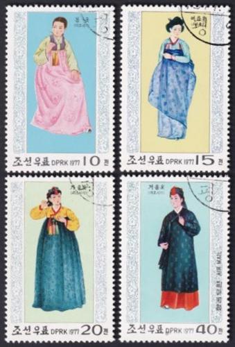 Potov znmky KLDR 1977 Nrodn kostmy Mi# 1600-03