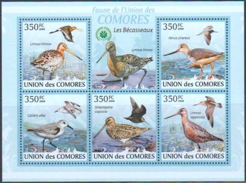 Poštové známky Komory 2009 Sluky Mi# 2367-71 Kat 9€
