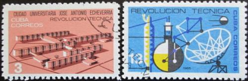 Potov znmky Kuba 1965 Technick revolcia Mi# 1006-07