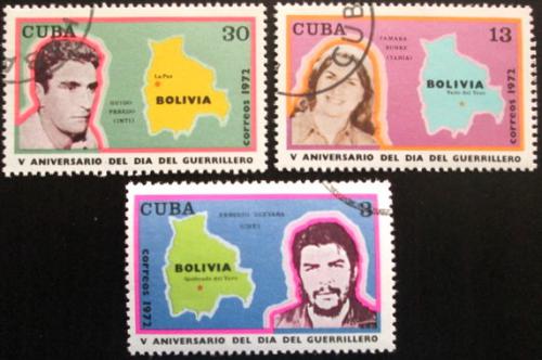Potov znmky Kuba 1972 Guerrilla, Che Guevara Mi# 1813-15