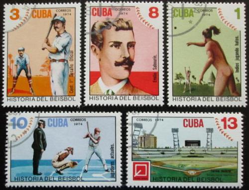 Potov znmky Kuba 1974 Histria baseballu Mi# 2005-09