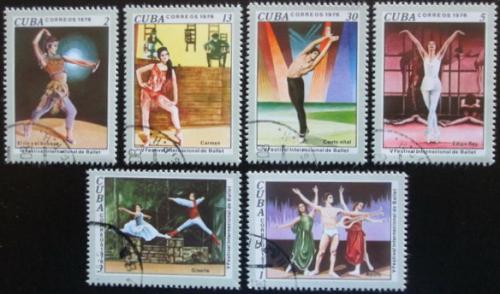 Potov znmky Kuba 1976 Balet Mi# 2168-73