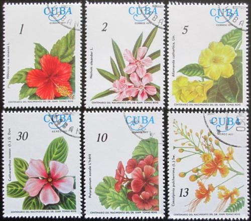Potov znmky Kuba 1977 Kvety Mi# 2217-22