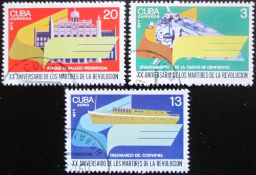 Potov znmky Kuba 1977 Obti revolcia Mi# 2264-66