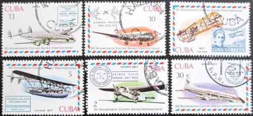 Potov znmky Kuba 1977 Potovn letadla Mi# 2248-53