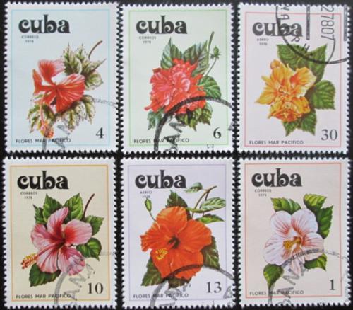 Potov znmky Kuba 1978 Kvety Pacifiku Mi# 2356-61