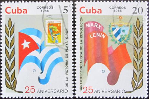 Potov znmky Kuba 1986 Vro Mi# 3012-13