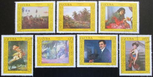 Potov znmky Kuba 1988 Umenie Mi# 3149-55 - zvi obrzok