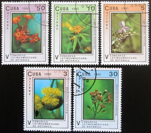 Potov znmky Kuba 1990 Kvety Mi# 3393-97