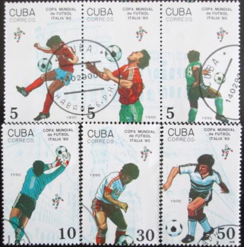 Potov znmky Kuba 1990 MS ve futbale Mi# 3356-61