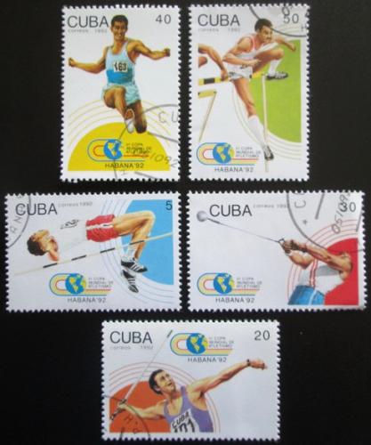 Potov znmky Kuba 1992 SP v lehk atletice Mi# 3608-12