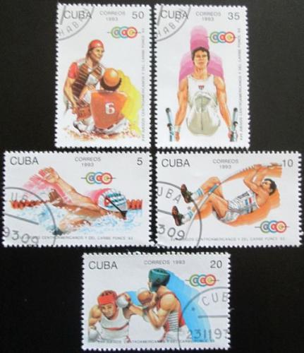 Potov znmky Kuba 1993 Karibsk hry Mi# 3711-15