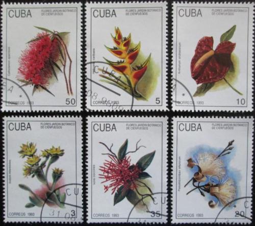 Potov znmky Kuba 1993 Kvety Mi# 3693-98