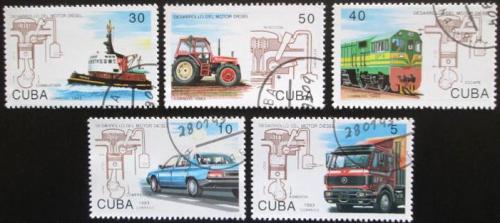 Potov znmky Kuba 1993 Vznik dieselovch motor, 80. vroie Mi# 3649-53