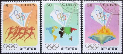 Potov znmky Kuba 1994 Mezinrodn olympijsk vbor Mi# 3755-57