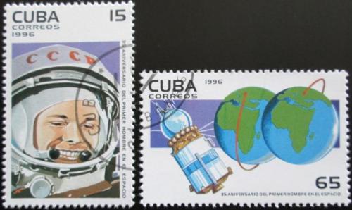 Potov znmky Kuba 1996 Jurij Gagarin Mi# 3916-17