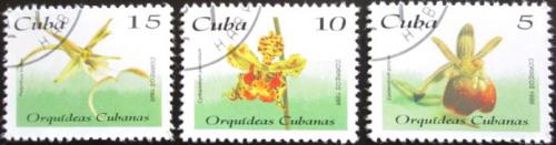 Potov znmky Kuba 1996 Orchideje Mi# 3932-34