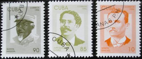 Potov znmky Kuba 1996 Patrioti Mi# 3936-38