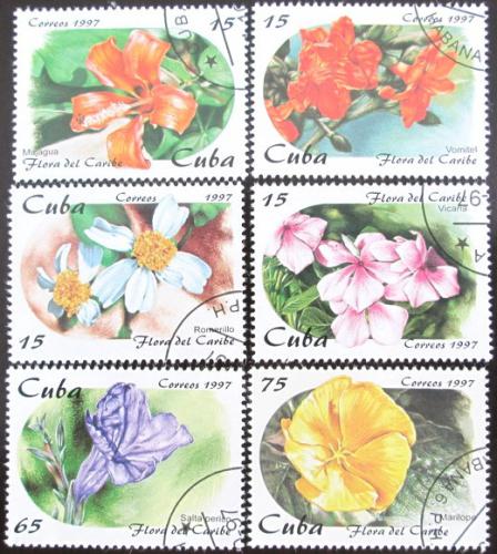 Potov znmky Kuba 1997 Kvety Karibiku Mi# 4053-58